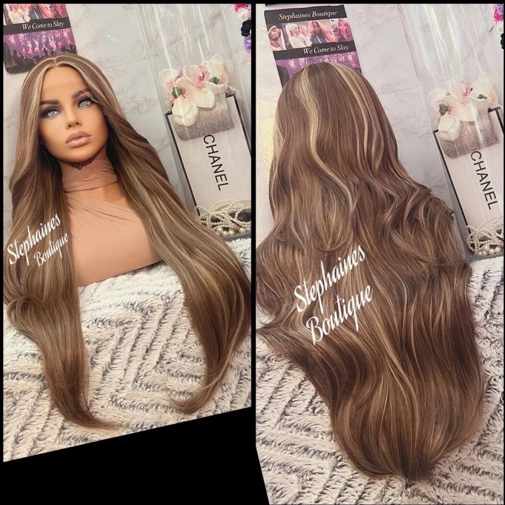 Human Hair Blended Lace Front Wig